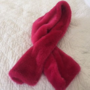 Talbots Faux Fur Pull Through Scarf